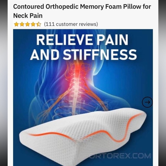 NEW ORTOTEX Chiropractic Pillows (set of 2) - Picture 1 of 10